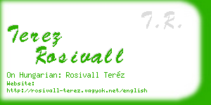 terez rosivall business card